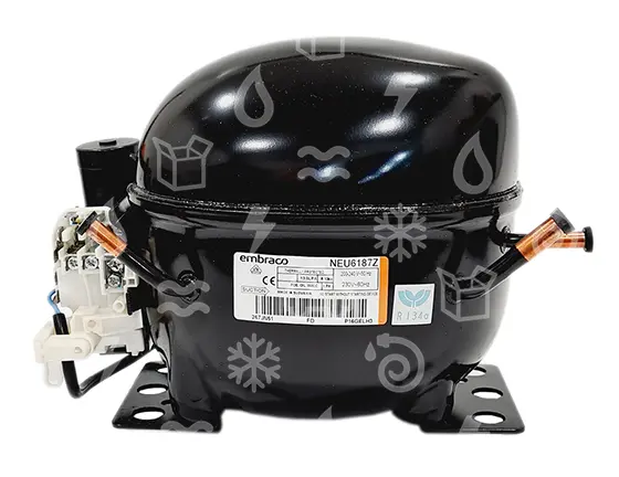 kompresor Embraco NEU6187Z,MBP - R134a, CSIR, 200-230V 50Hz / 208-230V 60Hz